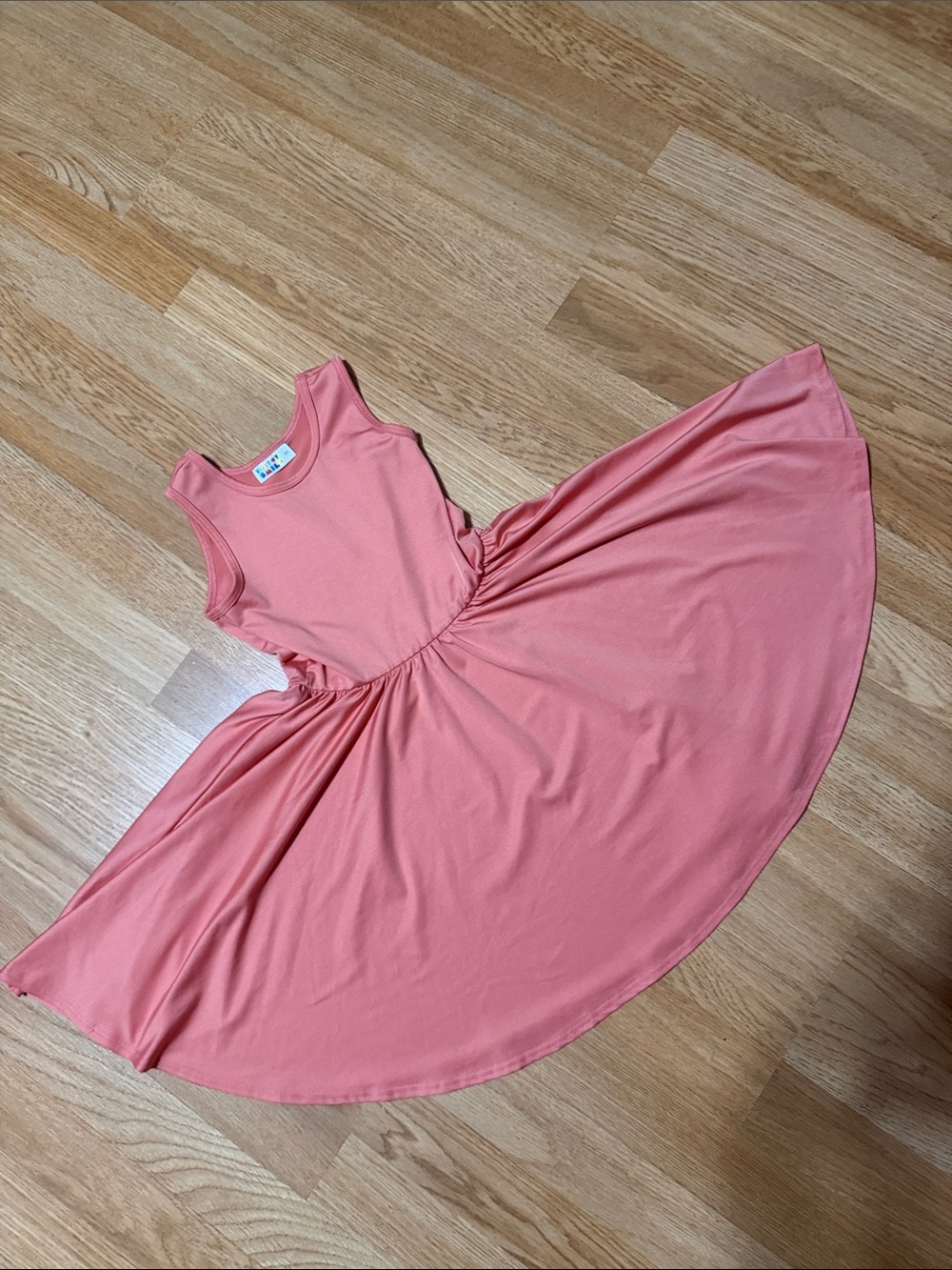 DotDotSmile salmon pink tank dress 5/6